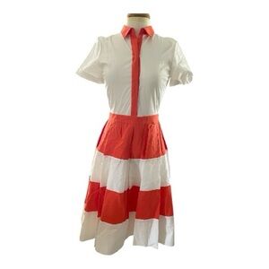 NWT Alice & Olivia Vibrant Striped Pleated Dress – Preppy Meets Playful